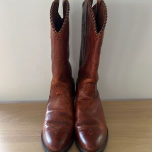 Tony Lama Cognac Canyon Western Cowboy Boots VM2839 Size 8.5 D